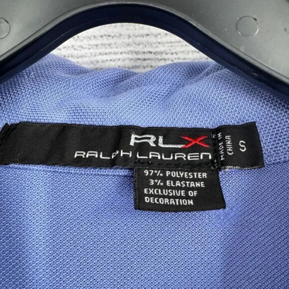 Ralph Lauren RLX Men's Blue Performance Polo Shirt Breathable Comfort Size Small